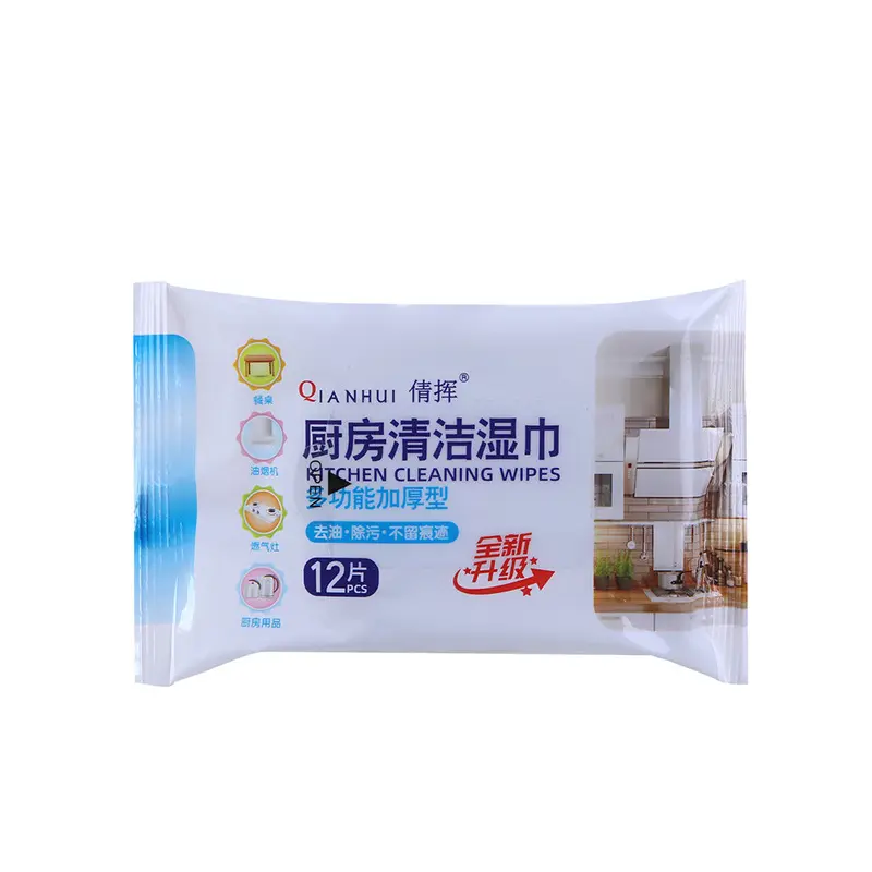 Kitchen Wet Wipes Strong Oil Stain Removal Home Use Thick Disposable Special Cleaning Heavy Oil Stain Kitchen Wet Wipes - Image 5