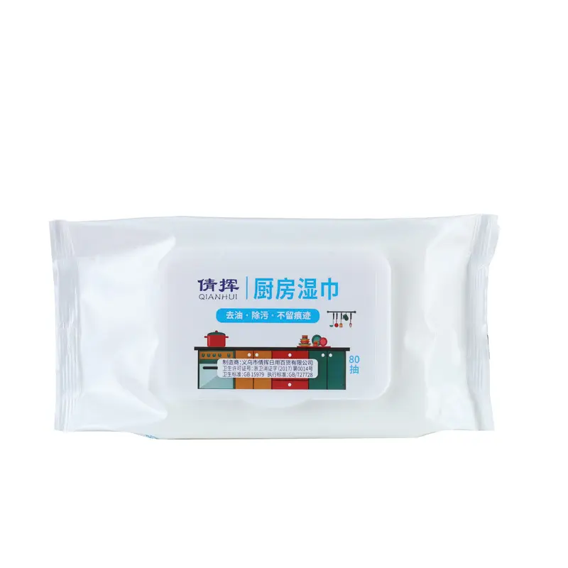 Kitchen Wet Wipes Strong Oil Stain Removal Home Use Thick Disposable Special Cleaning Heavy Oil Stain Kitchen Wet Wipes - Image 6