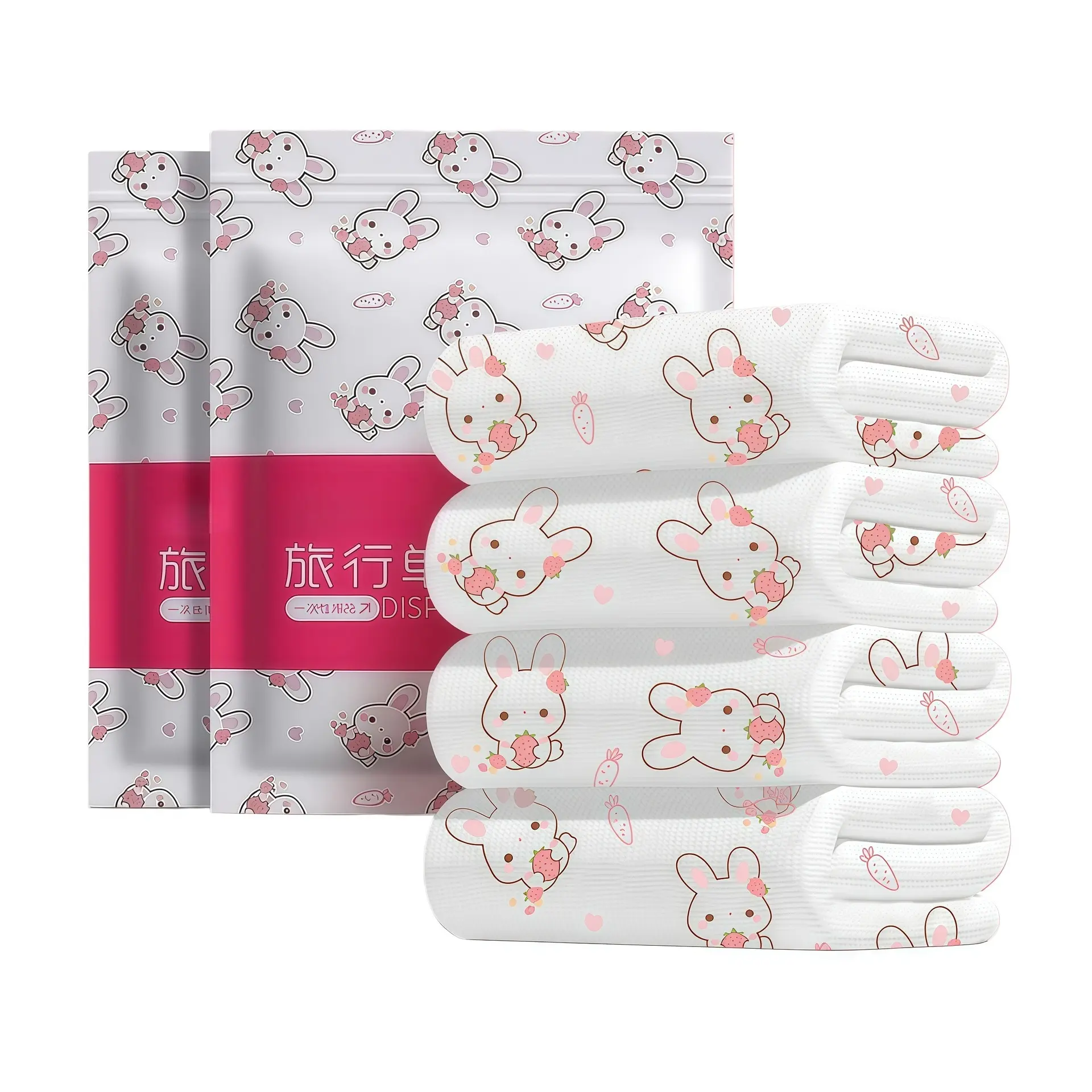 Disposable Travel Bedding Set Bed Sheet Cover Pillowcase Train sleeping Printing Four Pieces Set Travel Hotel Twin – Image 2